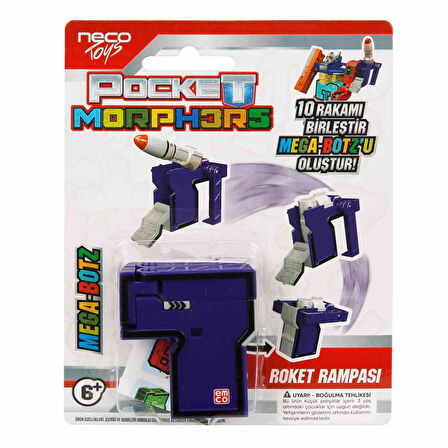 Pocket Morphers 7 Roket Rampası - Roboto Dönüşen Sayılar - 7 Numara Robot - Transformers - Robot Sayı