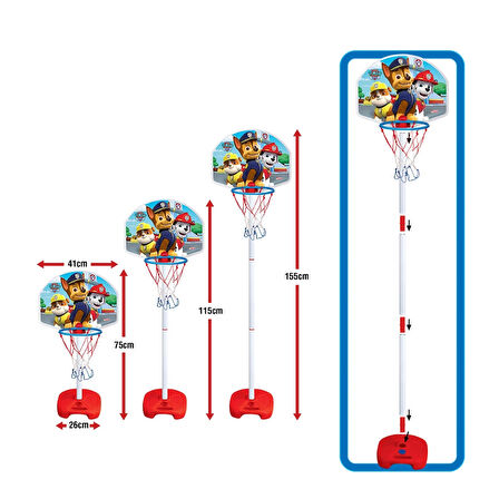 Paw Patrol Büyük Ayaklı Basketbol Seti - Spor Oyuncakları - Basketbol Oyuncakları - Basket Seti