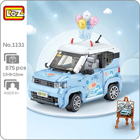 Mikro Blok Dondurma Arabası 875 Parça - Lego Setleri - Loz Mini Lego - Araba Lego - Loz Lego - Mikro Bloklar