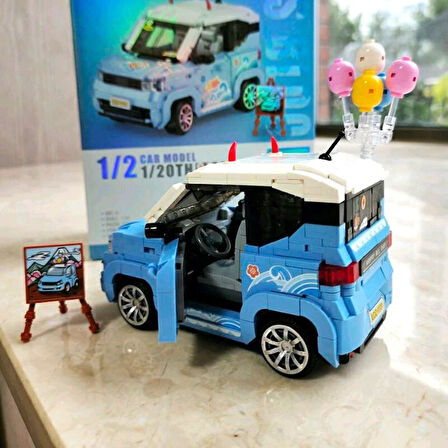 Mikro Blok Dondurma Arabası 875 Parça - Lego Setleri - Loz Mini Lego - Araba Lego - Loz Lego - Mikro Bloklar