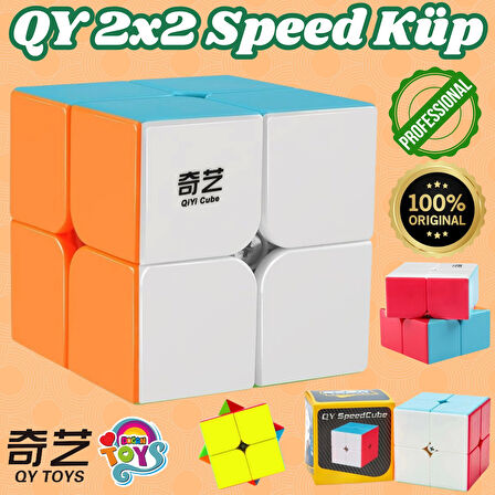 Orijinal QY 2x2 Speed Küp - QiYi 2x2 Küp - Akıl Küpü - Orjinal QY Speed Küp - Zeka Küpü