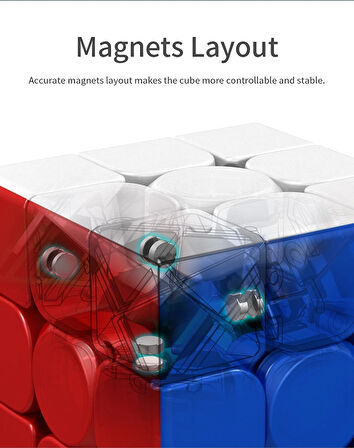 Orijinal MoYu Meilong 5x5 Manyetik Küp 5M - Moyu Speed Cube - Moyu 5x5 Zeka Küpü - Zeka Küpü - Magnetic Cube
