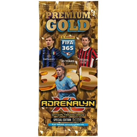 Panini FIFA 365 Adrenalyn XL 2025 Premium Gold Kart - Futbolcu Kartları - Gold Trading Oyuncu Kartı Panini Premium Kartlar