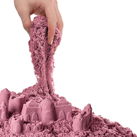 Art Sand Aksesuarlı Pembe Oyun Kumu 500 Gr. - Kinetik Kum Seti - Natural Kum - Doğal Kum