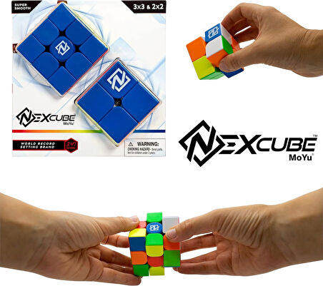 Orijinal NexCube 2x2 ve 3x3 Classic Küp - Nexcube Speed Cube - NexCube 2x2 ve 3x3 Classic Zeka Küpü - Zeka Küpü - Rubik Küp