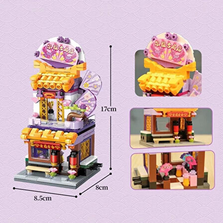 Mikro Blok Yelpaze Dükkanı 294 Parça - Lego Setleri - Keeppley Mini Lego - Dükkan Lego - Keeppley Lego - Mikro Bloklar