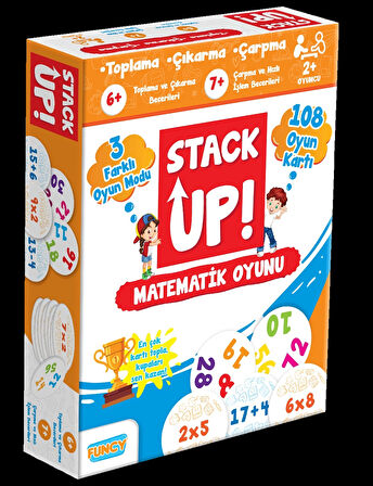 Stack Up Matematik Öğreniyorum! - Matematik Aktivite Oyunu - Matematik Kelime Oyunu - Akıl Oyunu Zeka Oyunu