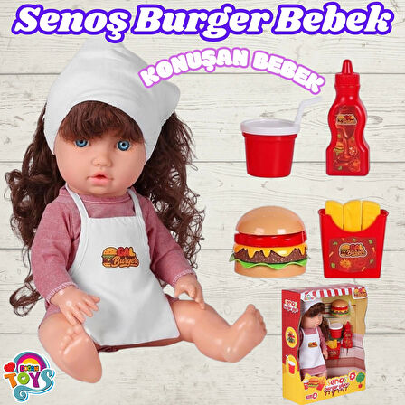 Senoş Burger Yiyor - Türkçe Konuşan Senoş Et Bebek - Konuşan Bebek - Senoş Bebek - Burger Et Bebek - Kumral