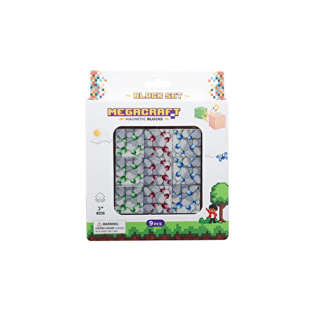 Minecraft Zümrüt, Kızıltaş ve Elmas Desenli Blok Manyetik Lego Minecraft Manyetik Lego Minecraft Lego Megacraft Lego Seti Megnetic Blocks