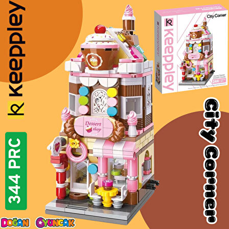 Mikro Blok Pasta Dükkanı 344 Parça - Lego Setleri - Keeppley Mini Lego - Dükkan Lego - Keeppley Lego - Mikro Bloklar