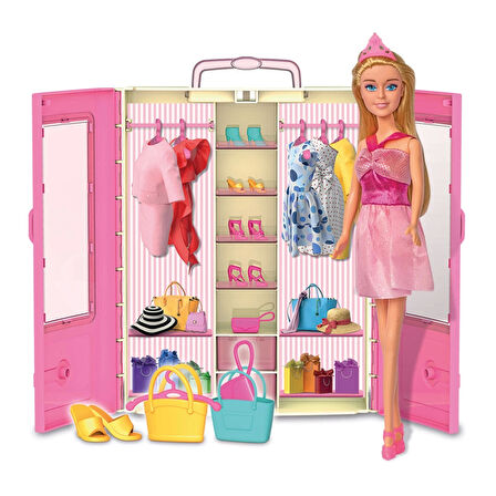 Linda'nın Bebekli Gardırobu - Barbie Dolap - Barbie Giysi Dolabı - Barbie Gardırop - Gardrop