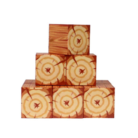 Minecraft Ağaç Gövdesi Desenli Blok Manyetik Lego Minecraft Manyetik Lego Minecraft Lego Megacraft Lego Seti Megnetic Blocks