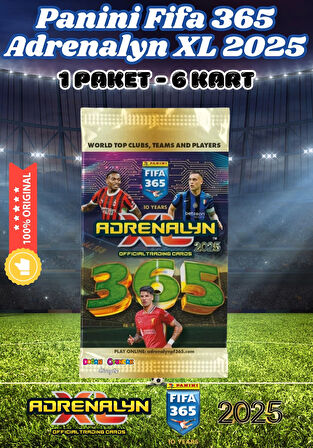 Panini FIFA 365 Adrenalyn XL 2025 Oyuncu Kartı - Futbolcu Kartları - Trading Oyuncu Kartı - 1 Paket