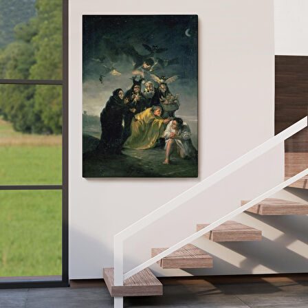 Madrid İspanya Lázaro Galdiano Müzesindeki Francisco Goya⁣'nın Büyü Tablosu-6252