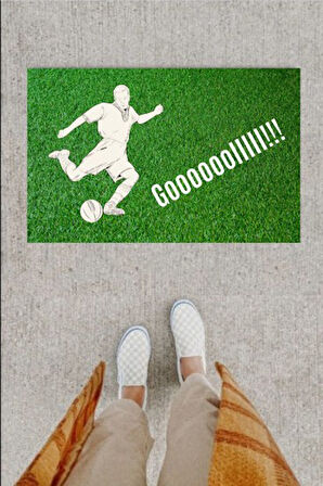 Kapı Önü Paspası Dekoratif Dijital Baskı Goooolllll P-2348