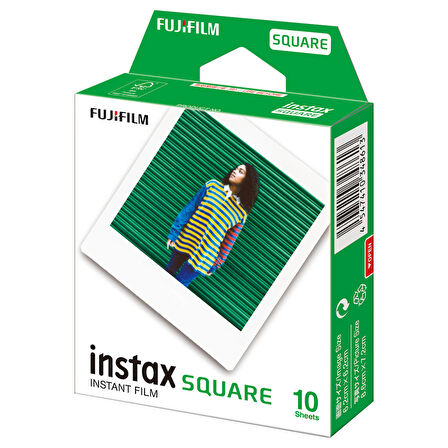 Instax SQ Link Yeşil Yazıcı 10lu Square Film ve Pleksi Çerçeve