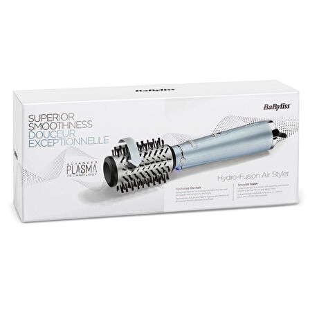 BaByliss Hydro-Fusion ST573E Saç Düzleştirici ve AS773E Döner Başlıklı Saç Şekillendirici Fırça Seti