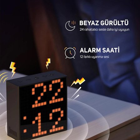 Divoom Timebox Evo Bluetooth Hoparlör ve Pixoo-64 Led Ekran Seti