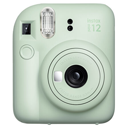 Instax mini 12 Yeşil Fotoğraf Makinesi-10'lu Film-Şeffaf Kılıf ve Divoom Fairy-OK Yeşil Karaoke Mikrofonlu FM Radyolu Bluetooth Hoparlör