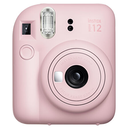Instax mini 12 Pembe Fotoğraf Makinesi-10'lu Film-Şeffaf Kılıf ve Divoom Ditoo Pro Pembe Uyarlanabilir Piksel Ekranlı Bluetooth Hoparlör