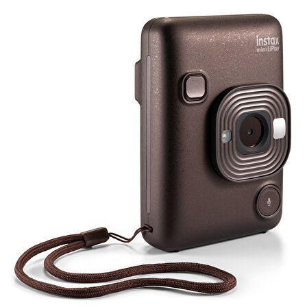 Instax mini LiPlay Hybrid Deep Bronze Fotoğraf Makinesi-10'lu Film ve Çerçeve Hediye Seti