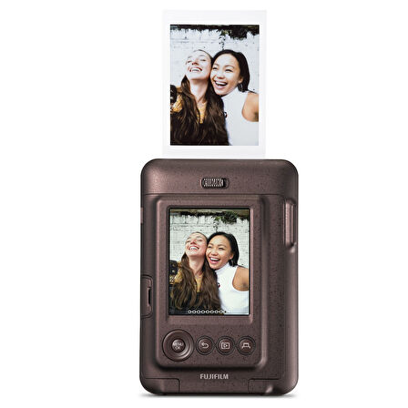 Instax mini LiPlay Hybrid Deep Bronze Fotoğraf Makinesi-10'lu Film ve Çerçeve Hediye Seti