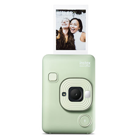 Instax mini LiPlay Hybrid Matcha Green Fotoğraf Makinesi-10'lu Film ve Çerçeve Hediye Seti