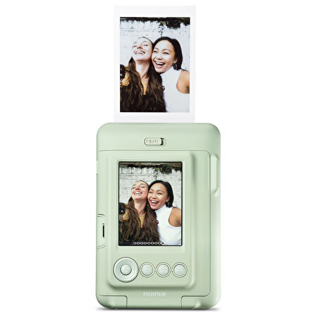 Instax mini LiPlay Hybrid Matcha Green Fotoğraf Makinesi 20'li Film Albüm ve Deri Kılıf Hediye Seti