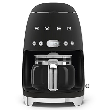 Smeg 50's Style Mat Siyah Kettle -1x2 Ekmek Kızartma Makinesi Ve Filtre Kahve Makine Seti