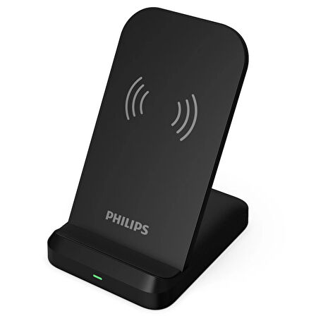 Philips Siyah 15W Kablosuz Dikey Hızlı Şarj Standı ve 25W USB-C Duvar Şarj Adaptörü