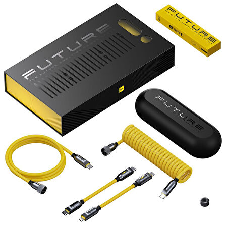 Aohi Magcube 67W 2 Portlu Şarj Adaptörü, 240W 480Mbps PD 3.1 MFI Lisanslı Süper Hızlı Şarj/Data Kablo Seti