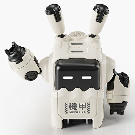 GravaStar Delta35 Robot Figürlü 35W Hızlı Şarj Adaptörü ve Şarj Standı, Beyaz