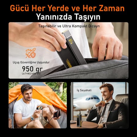Aohi 27.600 mAh 240W Powerbank, Youth 3 Portlu Şarj Adaptörü