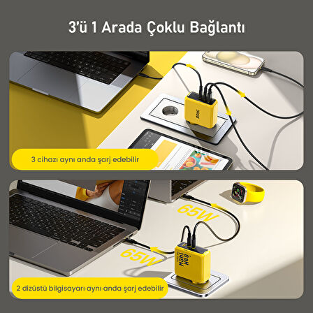Aohi 40.000 mAh 140W Powerbank, Youth 3 Portlu Şarj Adaptörü