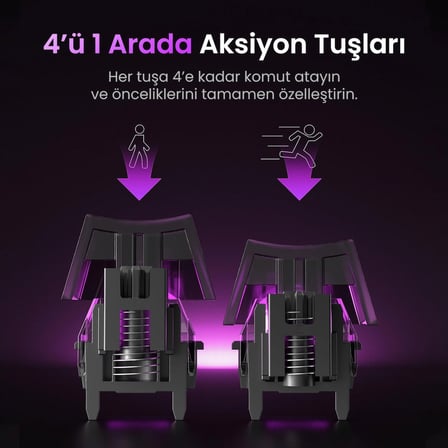 GravaStar Mercury V75 Lite Hall Effect, Rapid Trigger 8.000 Hz Kablolu Manyetik Klavye + M2 26.000 DPI RGB Kablosuz Mouse Oyuncu Seti, Siyah