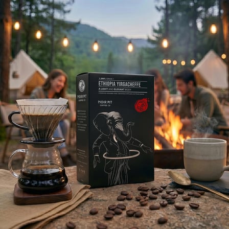 Noir Pit Coffee Co. Ethiopia Yirgacheffe Çekirdek Kahve, 2x250 g