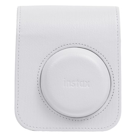 Instax Mini 13 Clay White Fotoğraf Makinesi Deri Çanta Albüm Kıskaç ve 10'lu Film Hediye Seti