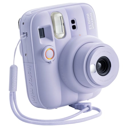 Instax Mini 13 Lila Fotoğraf Makinesi Simli Pleksi Kılıf ve 20'li Film Hediye Seti