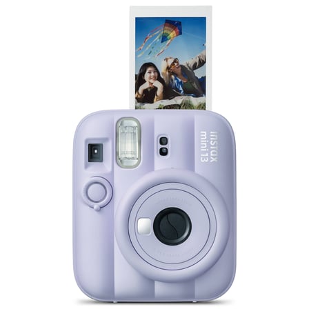 Instax Mini 13 Lila Fotoğraf Makinesi Simli Pleksi Kılıf ve 20'li Film Hediye Seti