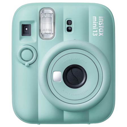 Instax Mini 13 Yeşil Fotoğraf Makinesi Simli Pleksi Kılıf ve 10'lu Film Hediye Seti
