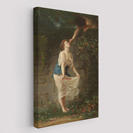 Kiraz Toplayan Sevgililer Duvar Tablosu-6255