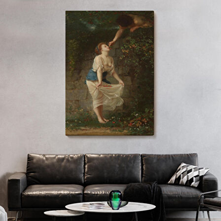 Kiraz Toplayan Sevgililer Duvar Tablosu-6255