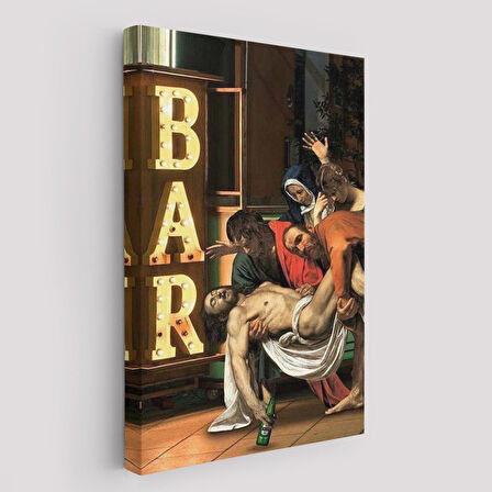 İsa'nın Defni Parodi Hrıstiyan Hediyesi Dekoratif Duvar Tablosu-6256