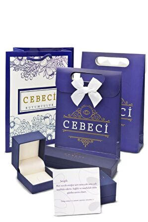 Cebeci 14 Ayar Kare Altın Kolye
