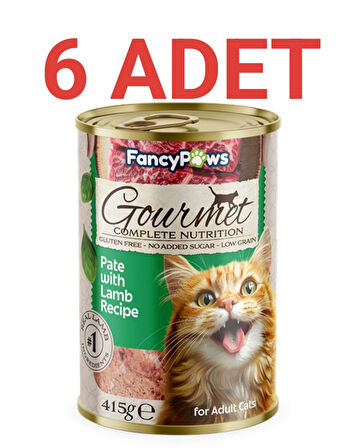 Fancy Paws Kuzu Etli Yetişkin Kedi Konserve Maması x 6 Adet