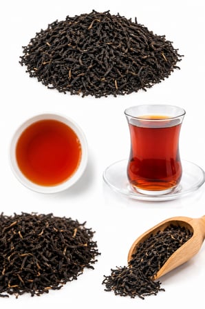 Yoğun Bergamot Aromalı 500 gr Metal Kutu Siyah İran Çay