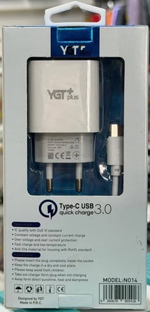YGT+Mİ9 QUİCK3,0 15W TYPE-C ŞARJ ALETİ