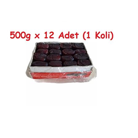 Yumuşak Iran Hurma (Mezafati) 500 g x 12 Adet ( 1 Koli )