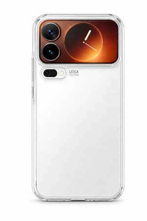 Mi 17 Pro Max Boyun Askılı Şeffaf Silikon Kılıf Lila