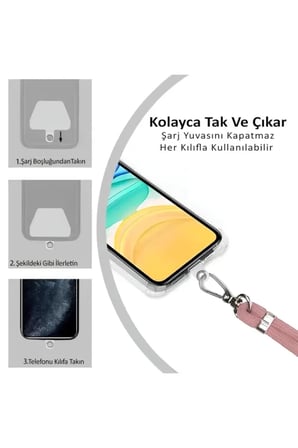 Apple iPhone 14 Pro Max Kartlıklı Askı+Aparatlı Antişok Kılıf Beyaz